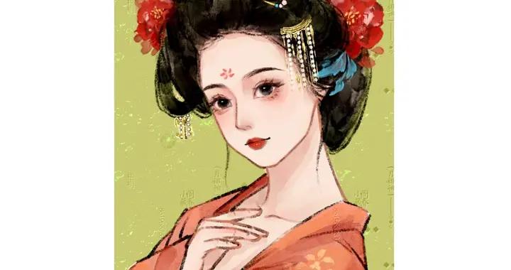 水靈靈的少女感古風插畫：你眉目如當年，流轉我心間