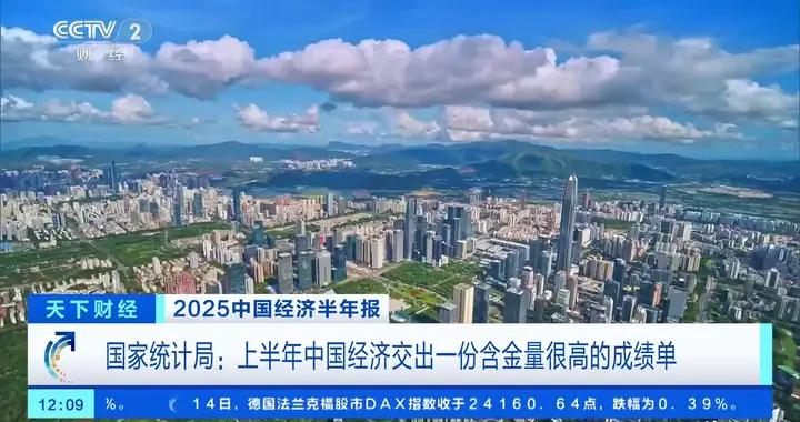 上半年中國經濟交出一份含金量很高的成績單