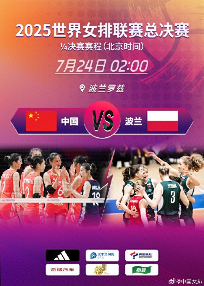 世聯賽總決賽今日打響 中國女排將迎戰東道主波蘭隊
