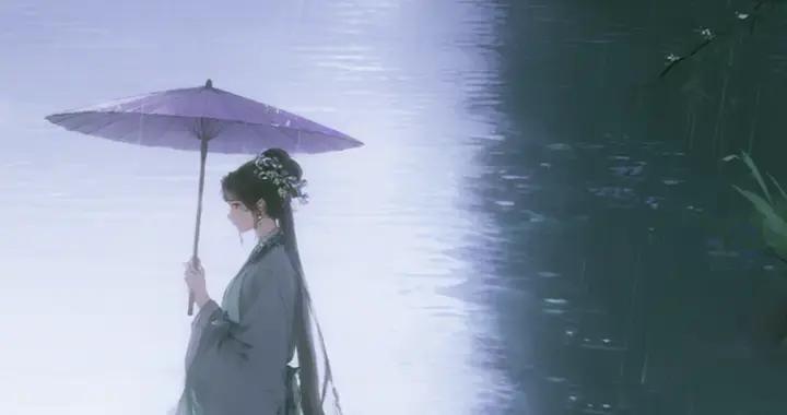 壁紙︳煙雨江南入畫卷，佳人曲橋進詩篇。
