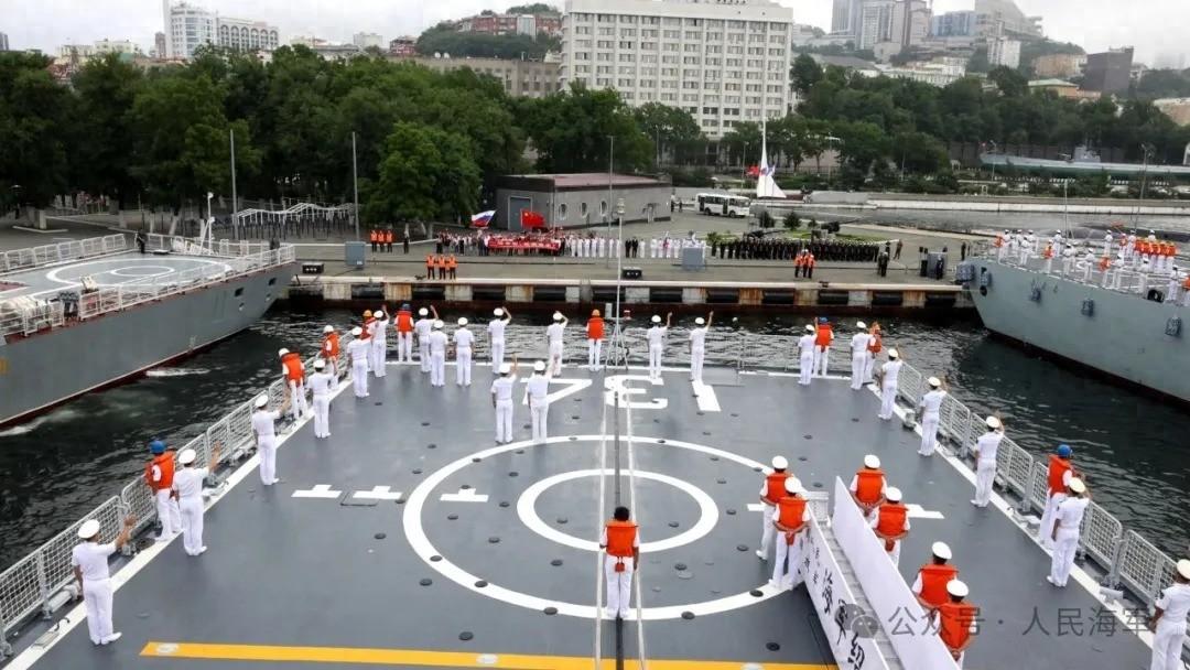 中俄“海上聯合-2025”聯合演習海上演練階段全面展開