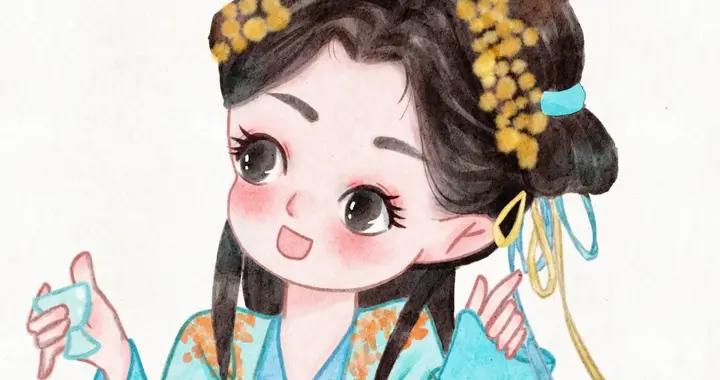 畫風好絕！明星Q 版插畫，讓古典美自帶 “可愛 buff”