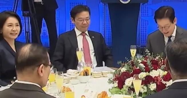 李在明宴請新加坡黃循財和夫人，增進雙方友誼，他說共同點多