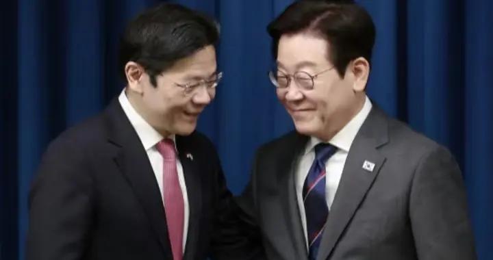 李在明在首爾跟黃循財會談，提升韓國和新加坡關係，雙方共同點多