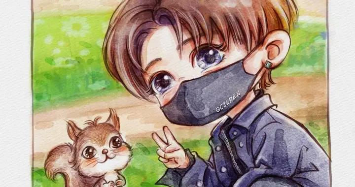 炸裂！插畫師打造的任嘉倫可愛頭像插畫，時尚萌趣兩不誤