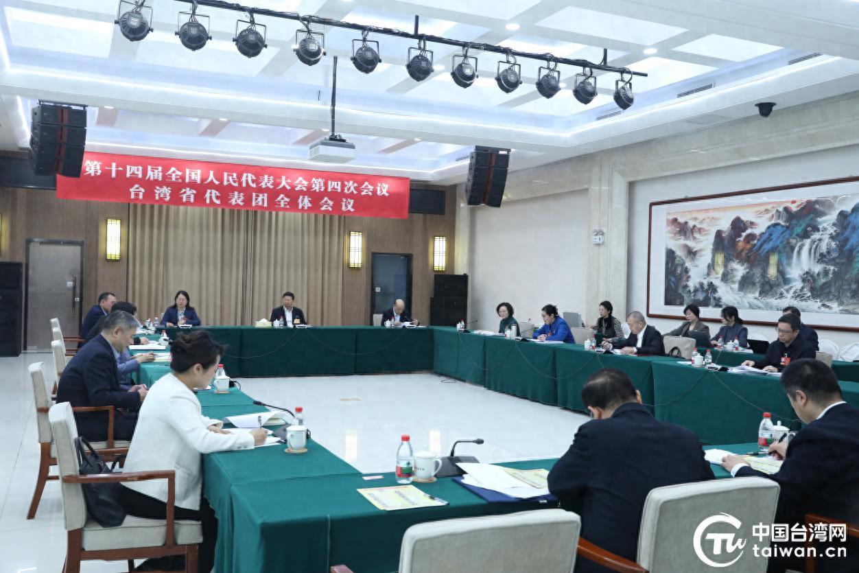 宋濤到全國人大臺灣省代表團聽取意見