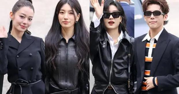 吉娜裴秀智孫千王安宇亮相巴黎時裝週！黑色系穿搭酷範兒十足