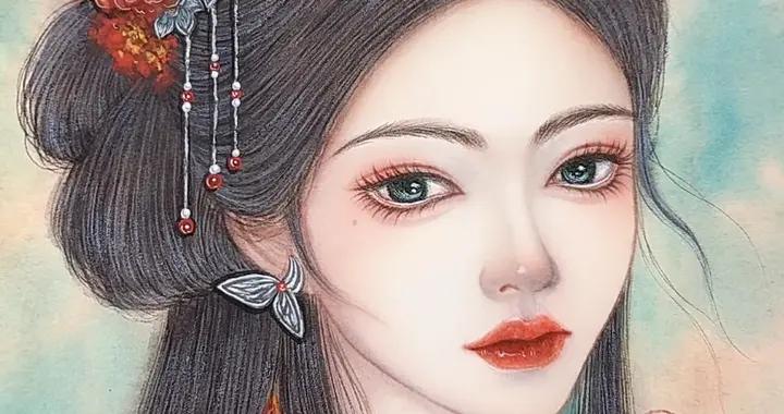 少女心淪陷！古風溫柔美人插畫，誰看了不嘆一句 “美人如畫”