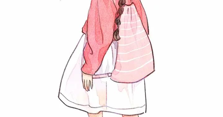 生活就像一場漫長的跋涉，我們揹着夢想與紛繁的期待前行 #插畫