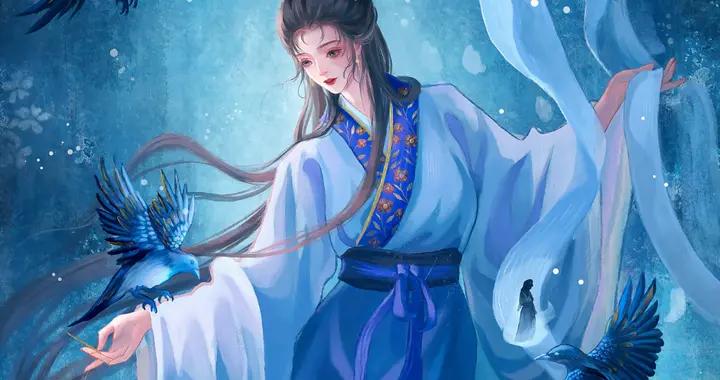 金陵十二釵手繪插畫，穿越時空的絕美邂逅