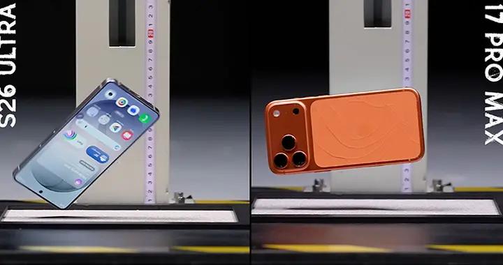蘋果和三星旗艦手機誰最耐摔？iPhone 17 Pro Max險勝一籌