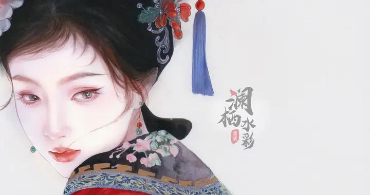 水彩女神筆下撩人的插畫，一筆一畫太美了！