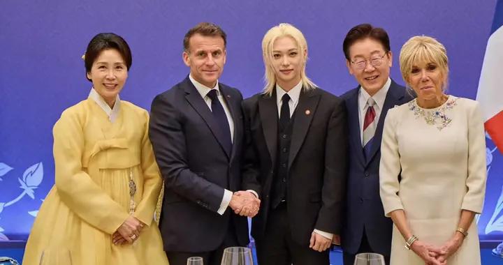 馬克龍訪問韓國跟明星合影，他想聯合中等國家，之前見了高市早苗
