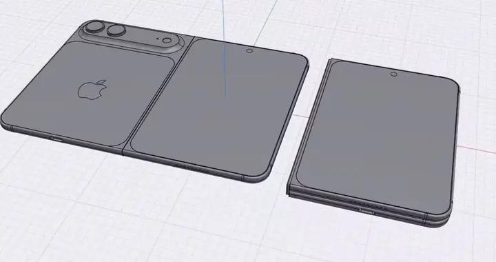 富士康試產+效果圖曝光 iPhone Fold下半年上市？