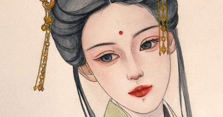 當水彩邂逅東方古韻，這些美人的眉眼間全是故事