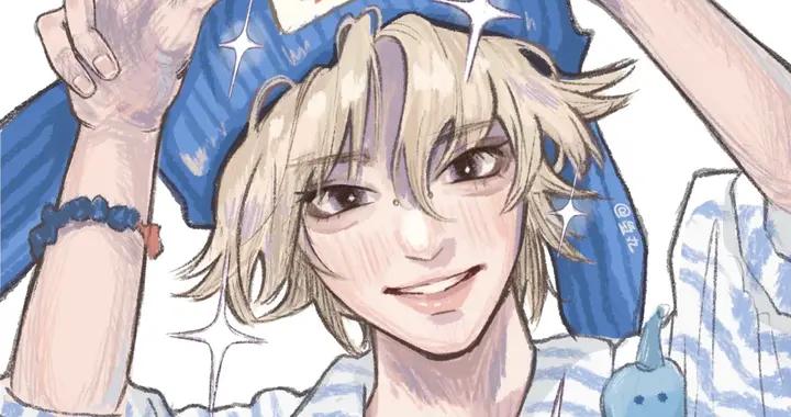 畫裏的少女反差美絕了，明明是甜甜的模樣，卻又帶着那麼一絲絲喪