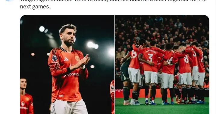 B費社媒鼓勵球隊：主場經歷艱難的失利，是時候團結一致重振旗鼓