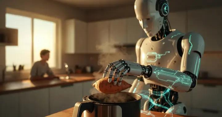 π0.7的泛化能力有多強？零樣本純靠口述就能用空氣炸鍋