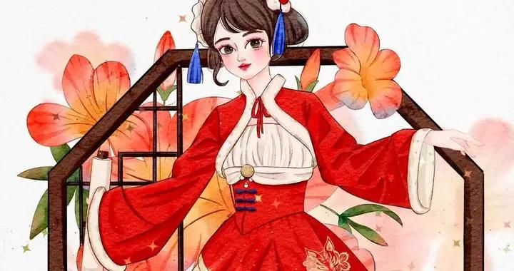 邂逅春節古風少女：傳統韻味與國風插畫的夢幻交織，演繹別樣風采