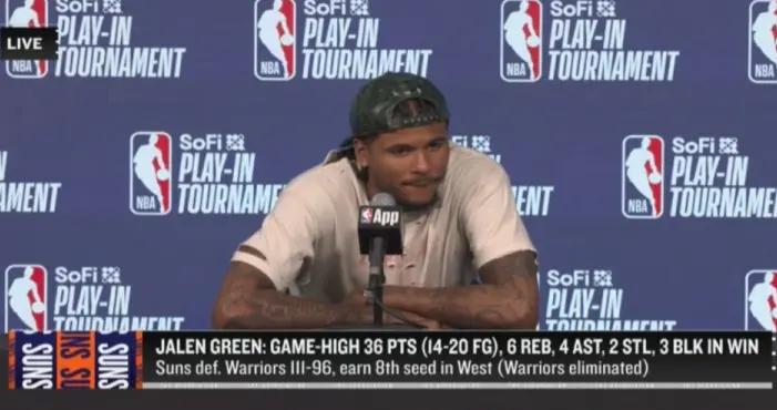 【完整版】杰倫·格林：和布克打球非常舒服 任何經歷都不是失敗