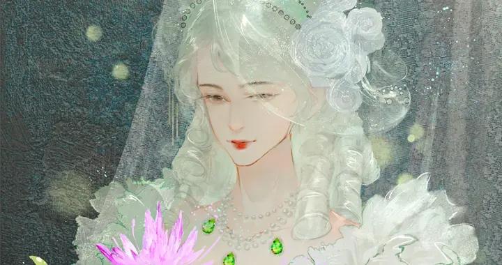 當古裝女子遇上水彩筆觸，每一幅都藏着浪漫與柔情