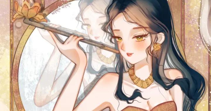 吹笛的靈動、倚梅的嫺靜、狐耳粉裙的奇幻，把中式浪漫焊在畫裏