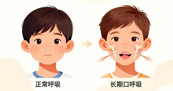 孩子長期張嘴呼吸的危害你知道嗎?