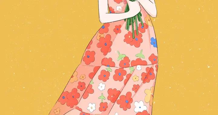 治癒系穿搭手繪：每一套都像從油畫裏走出來的春日 look