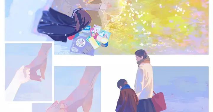 治癒繫戀愛插畫集：溫柔光影 + 細膩互動，畫筆把浪漫焊在畫面裏了