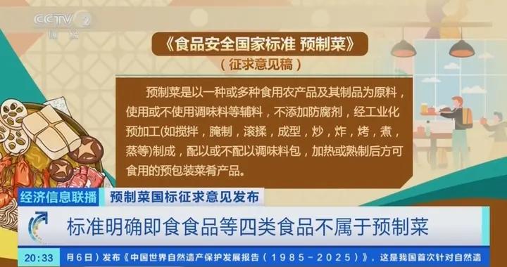 即食食品等四類食品不屬於預製菜