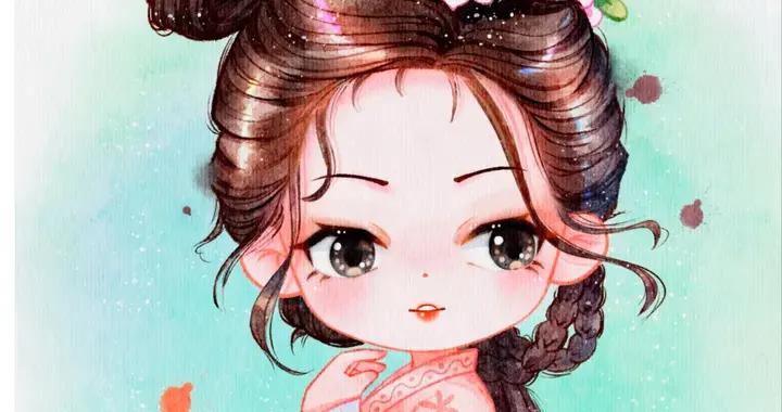 古風 Q 版像把古人捏成了軟乎乎的糯米糰子，好治癒，線稿也很會呢