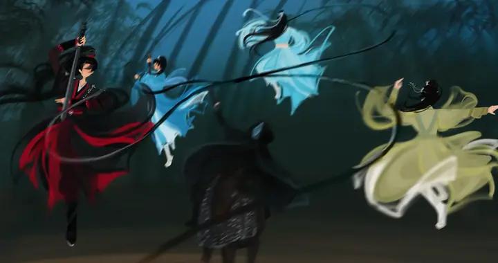 赴山海插畫，把 “浪跡天涯” 的瀟灑與蒼茫，畫得又美又有故事感