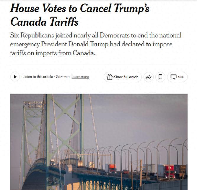 閃評 | 美衆議院通過決議反對政府關稅政策：黨內裂痕凸顯 中期選舉趨向複雜