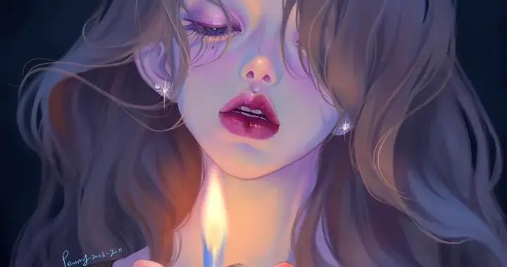 女生頭像：畫風細膩又帶點慵懶的氛圍感