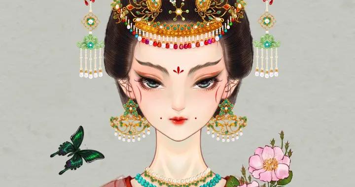 插畫：鳳冠的華貴、戲妝的精緻、旗袍的優雅，每一幅都像非遺展品