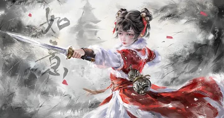 神仙插畫頭像！朱裳似火，發冠如焰，是浴火重生的東方神女