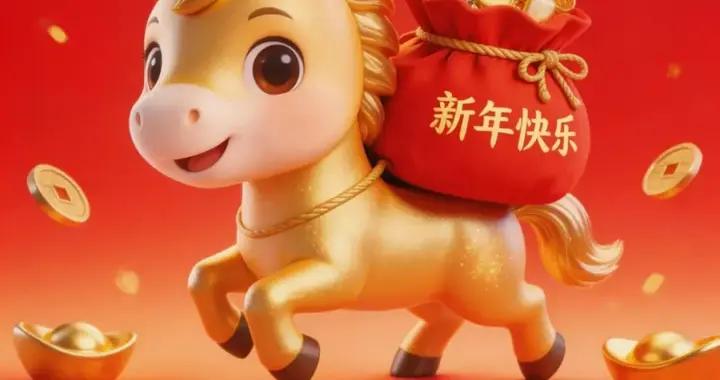 2026新春賀詞祝福語圖片大全，大年初一新年快樂祝福圖片集錦