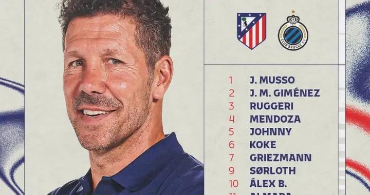 馬競歐冠大名單：小蜘蛛、格列茲曼領銜，盧克曼、小西蒙尼在列