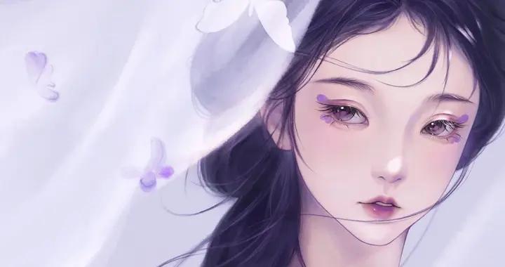 “清冷感” 和 “柔美感”的古風插畫美人 ，眉梢眼角全是故事