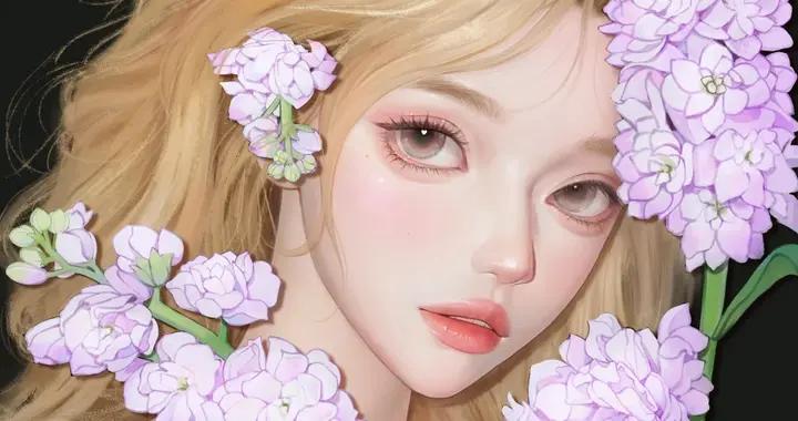 夢幻手繪女生頭像：像從童話裏走出來的女孩，美到心巴上